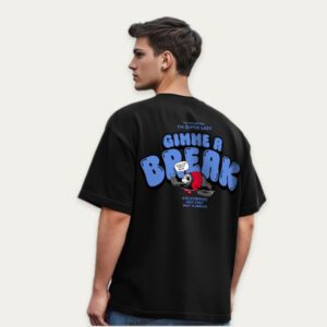 Gimme R Break Print Baggy T-shirt