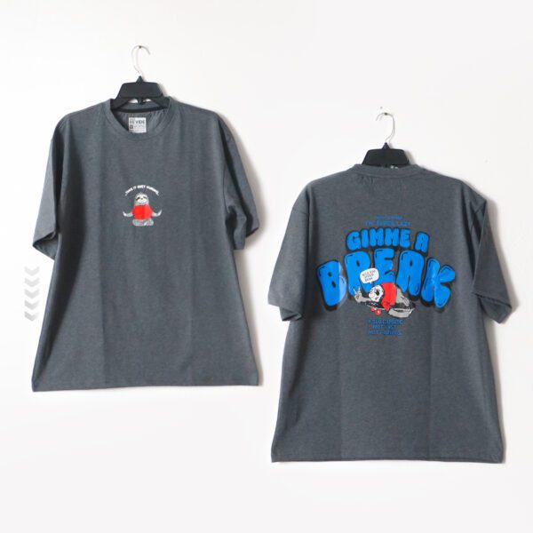 Gimme R Break Print Baggy T-shirt - Image 4